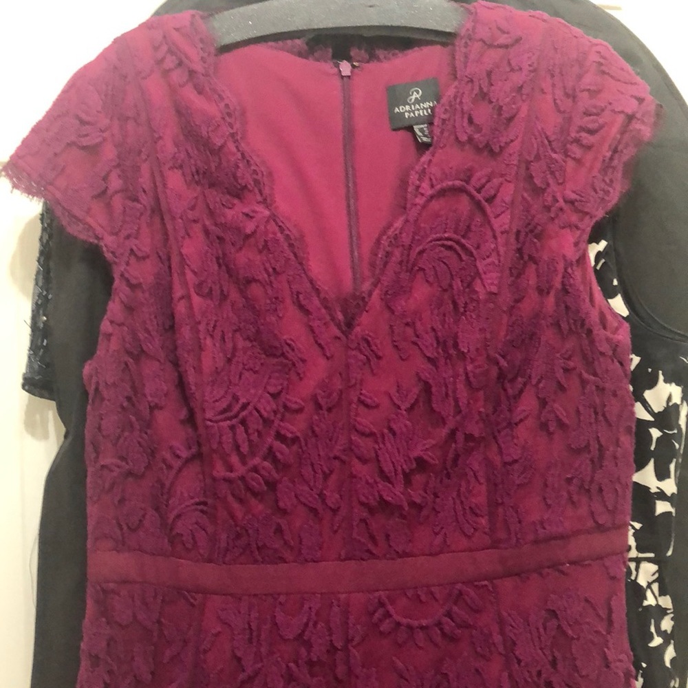Purple lace dress